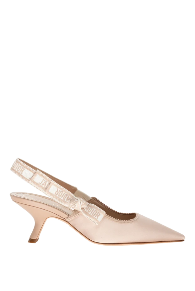 Dior woman beige textile and leather shoes for women купить с ценами и фото 175273 - photo 1