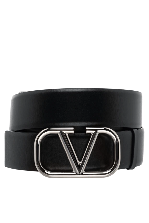 Valentino man black men's genuine leather belt купить с ценами и фото 175291 - photo 1