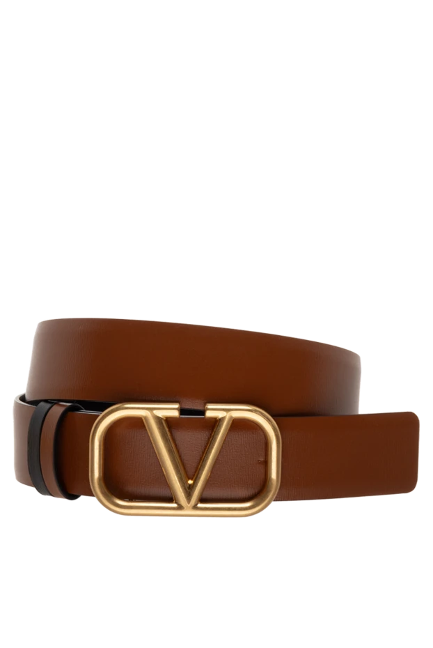 Valentino woman brown leather belt for women купить с ценами и фото 175292 - photo 1