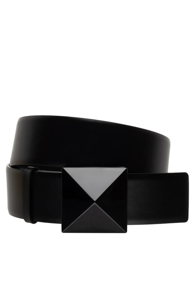 Valentino woman black leather belt for women купить с ценами и фото 175293 - photo 1