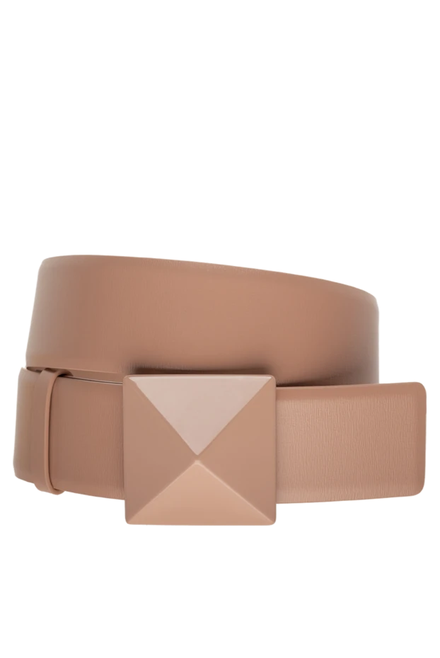 Valentino woman beige leather belt for women купить с ценами и фото 175294 - photo 1