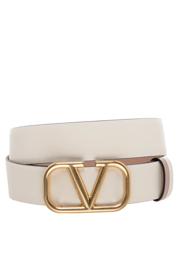 Valentino woman white leather belt for women купить с ценами и фото 175295 - photo 1