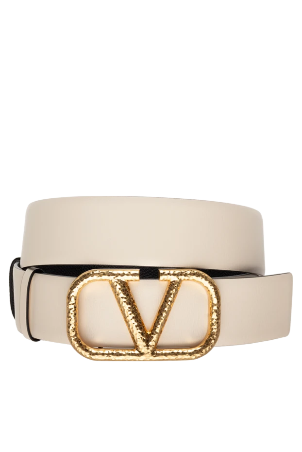 Valentino woman white leather belt for women купить с ценами и фото 175297 - photo 1