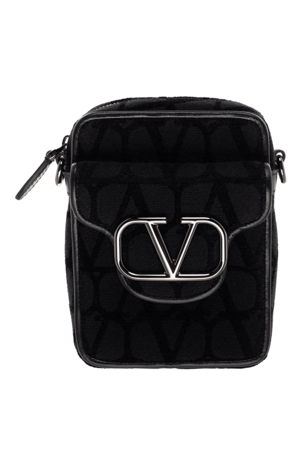 Valentino man shoulder bag made of genuine leather black купить с ценами и фото 175299 - photo 1