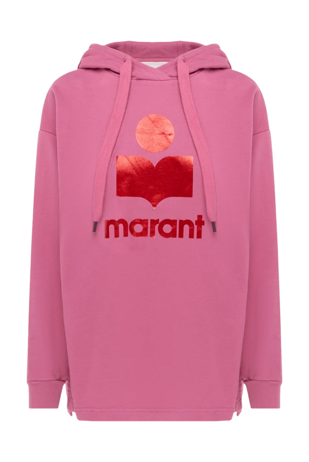 Isabel Marant woman pink cotton and polyester hoodie for women купить с ценами и фото 175313 - photo 1