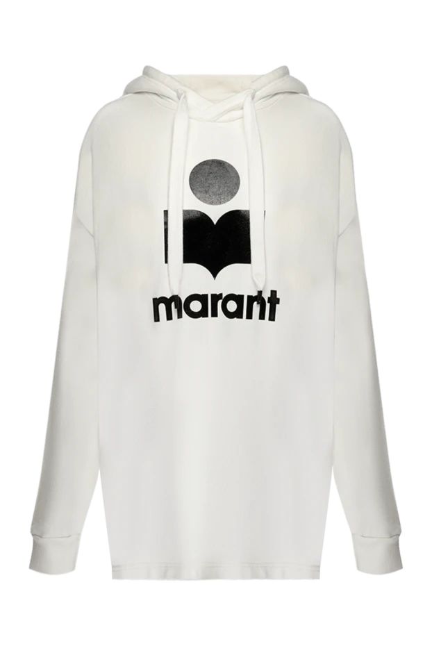 Isabel Marant woman white cotton and polyester hoodie for women купить с ценами и фото 175314 - photo 1