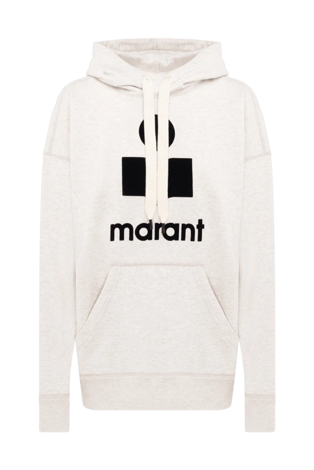 Isabel Marant woman beige cotton and polyester hoodie for women купить с ценами и фото 175317 - photo 1