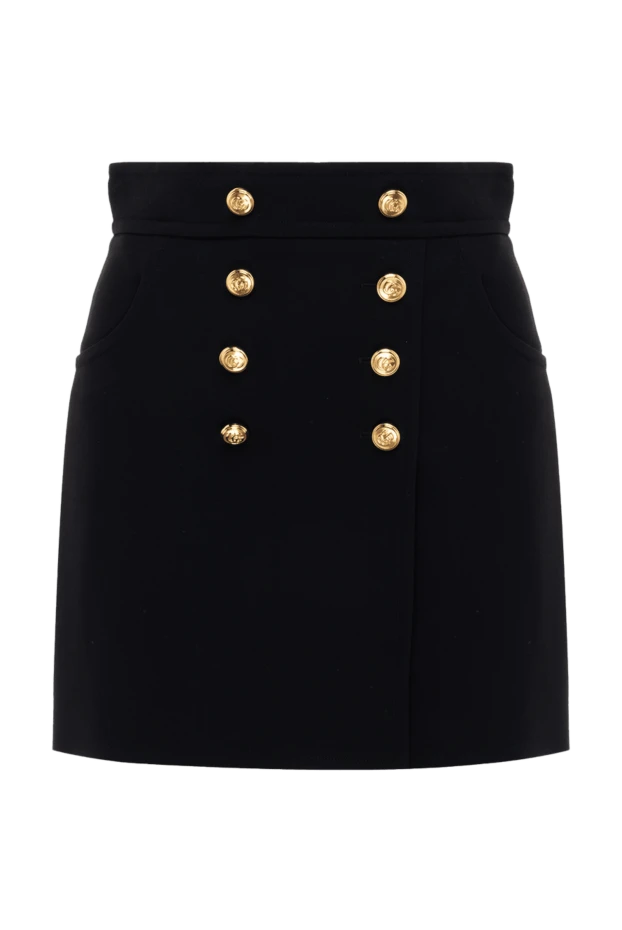 Gucci woman black silk and wool skirt for women купить с ценами и фото 175323 - photo 1