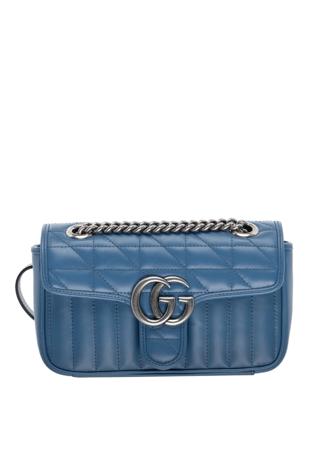 Gucci woman blue leather bag for women купить с ценами и фото 175337 - photo 1