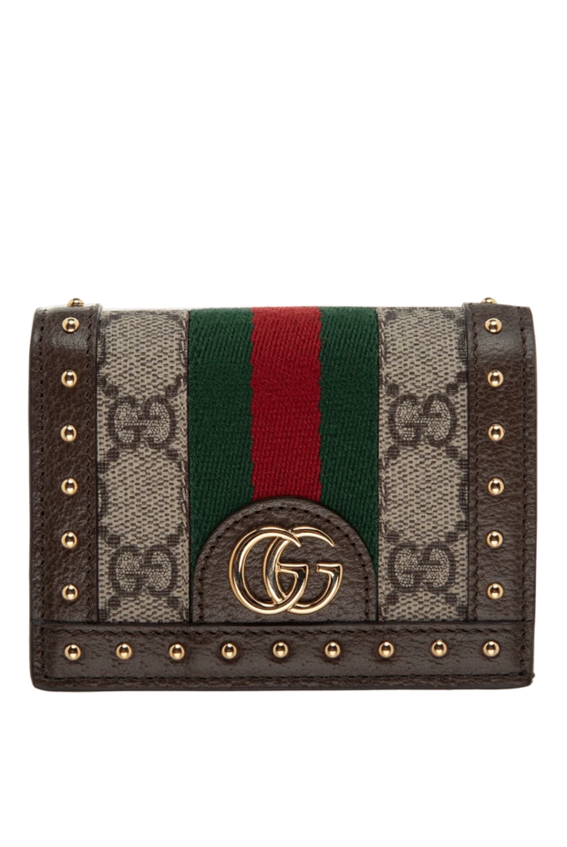 Gucci Әйелдер әйелдердің қоңыр былғары әмияны купить с ценами и фото 175339 - фото 1