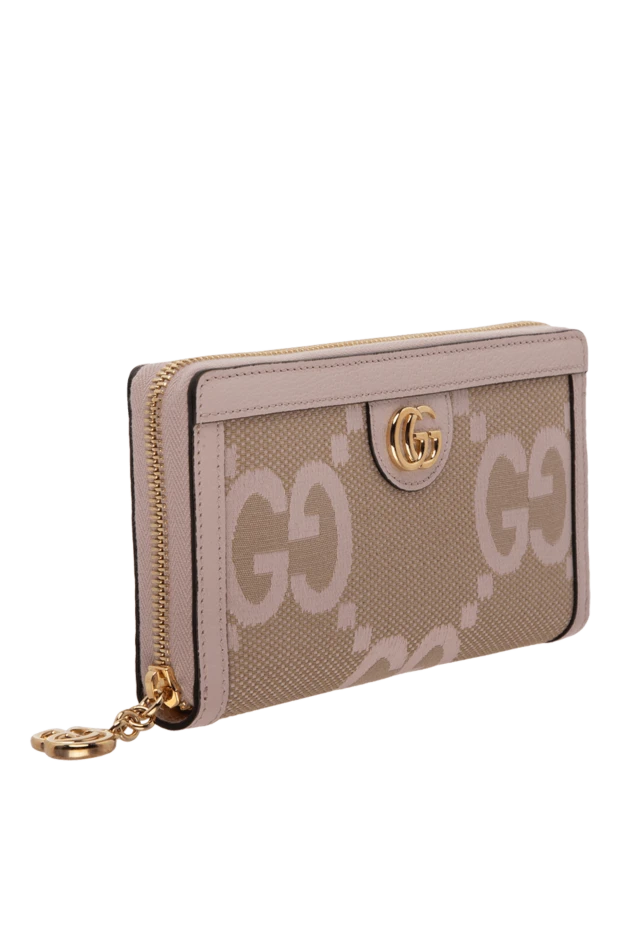 Gucci woman pink textile and leather purse for women купить с ценами и фото 175340 - photo 2