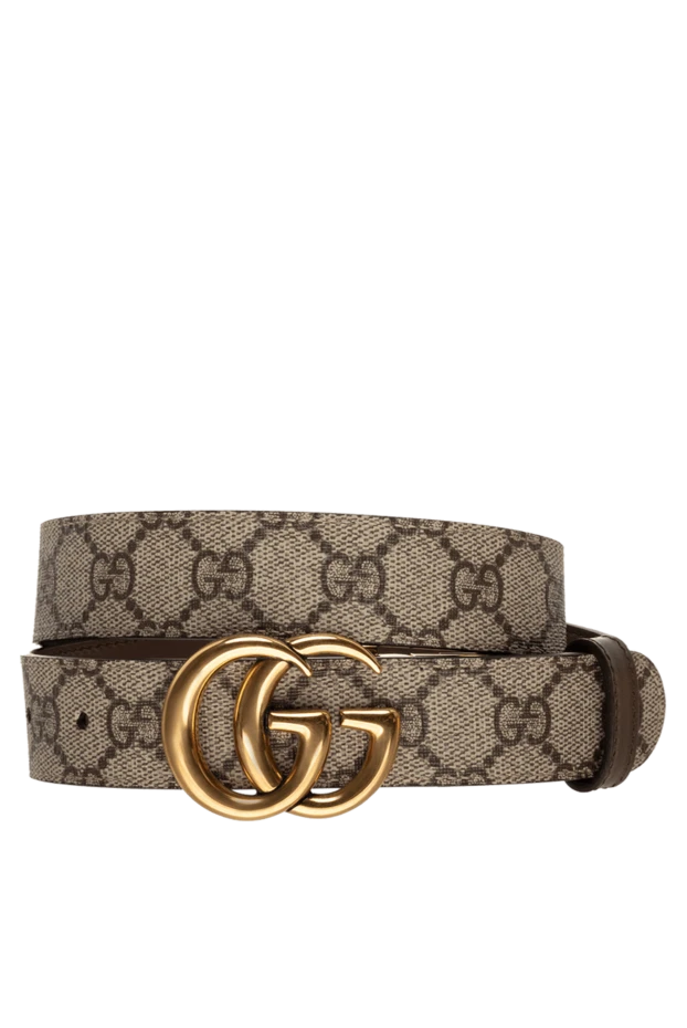 Gucci Әйелдер әйелдерге арналған қоңыр былғары белбеуі купить с ценами и фото 175352 - фото 1