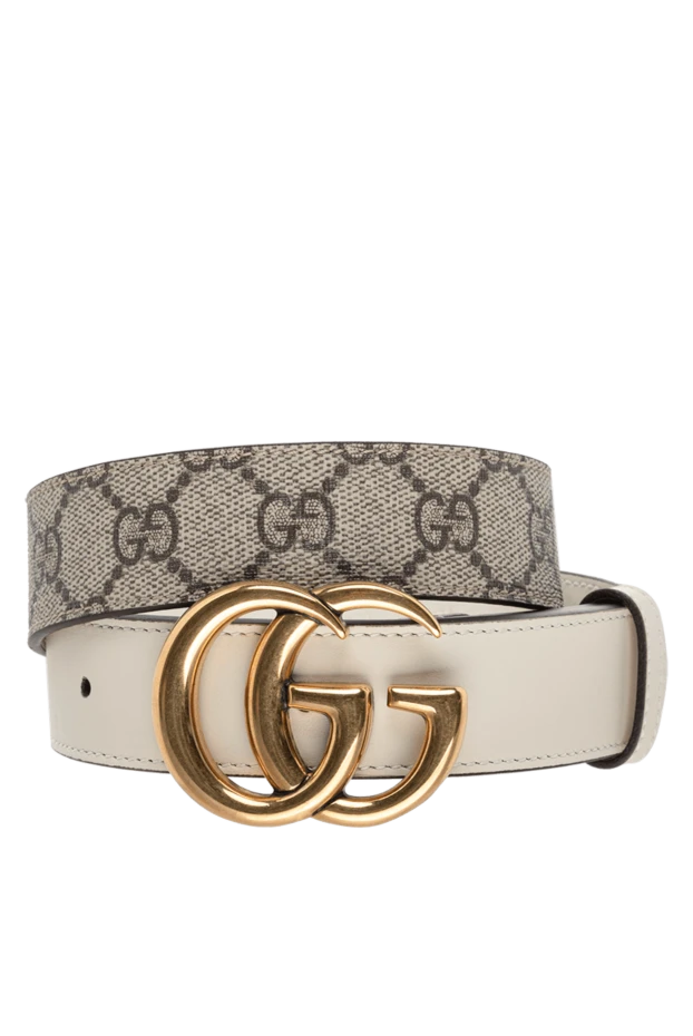 Gucci woman beige leather belt for women купить с ценами и фото 175353 - photo 1