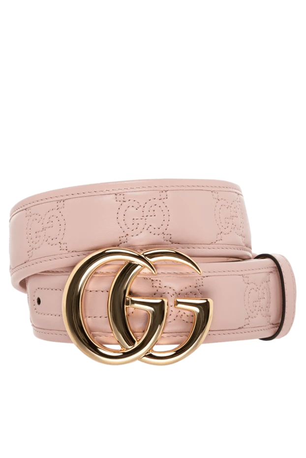 Gucci woman pink leather belt for women купить с ценами и фото 175359 - photo 1