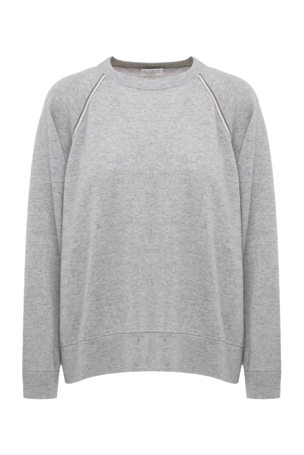 Серый кашемировый джемпер с мягкой фактурой
- фото 1