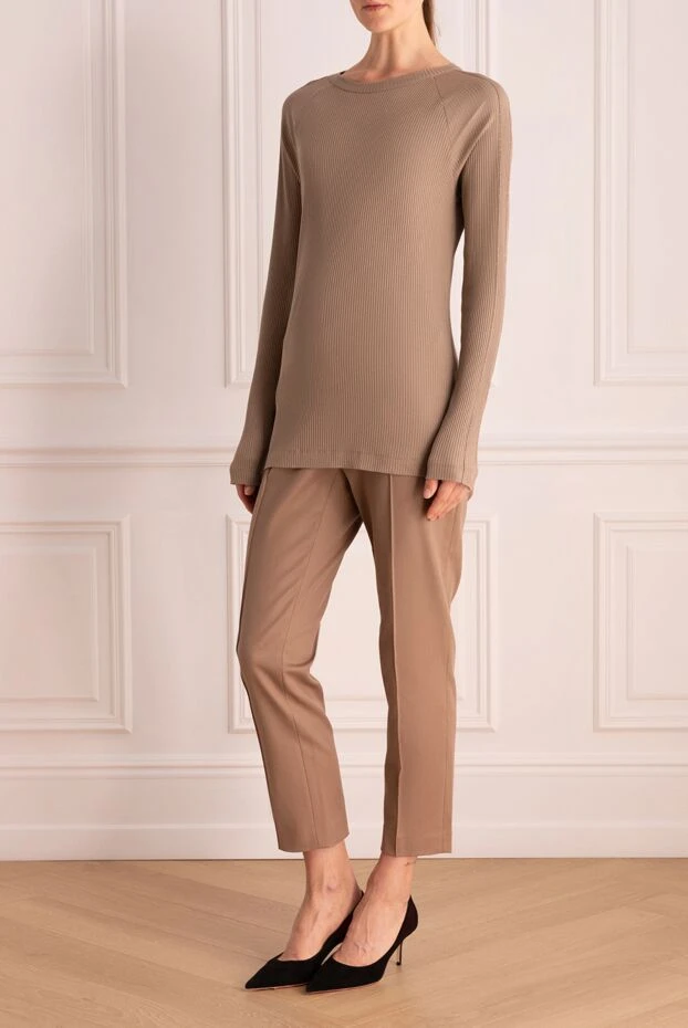 Brunello Cucinelli beige cotton jumper for women 175391 - photo 2