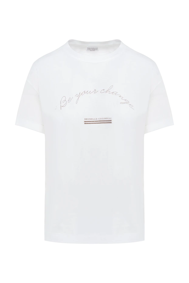 Жазбалары мен жеңдері бар премиум мақта-мата футболка
- фото 1