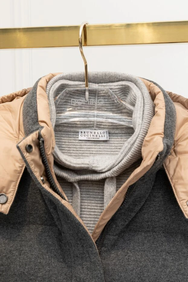 Brunello Cucinelli худи серое женский 175411 - фото 3