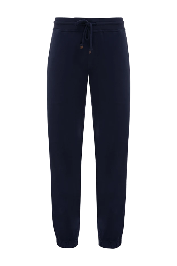 Dark blue cotton jersey trousers
- photo 1