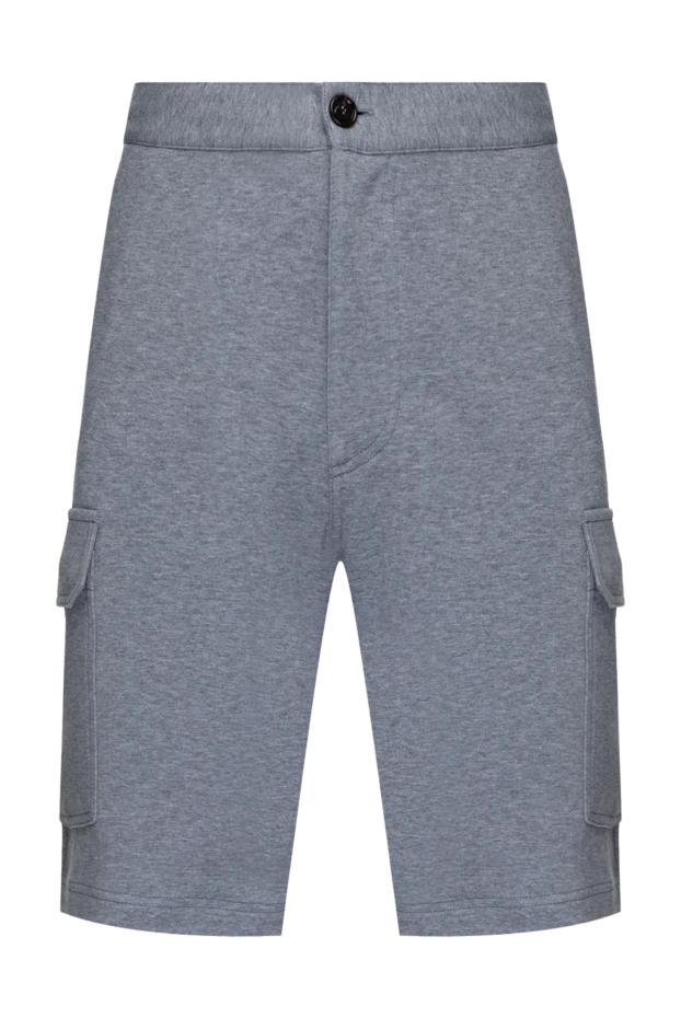 Бүйір қалтасы және реттелетін белдігі бар мақта шорт - фото 1