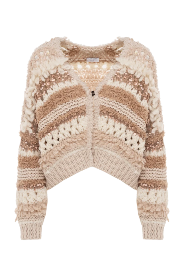 Кардиган в бежевых тонах с объемной текстурой
- фото 1