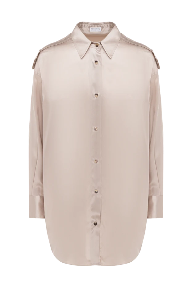 Эпаулеттері бар жібек жейде және жұмсақ атлас жылтыры
- фото 1