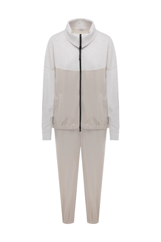 Two-tone suit with a stand-up collar and elastic cuffs
- photo 1