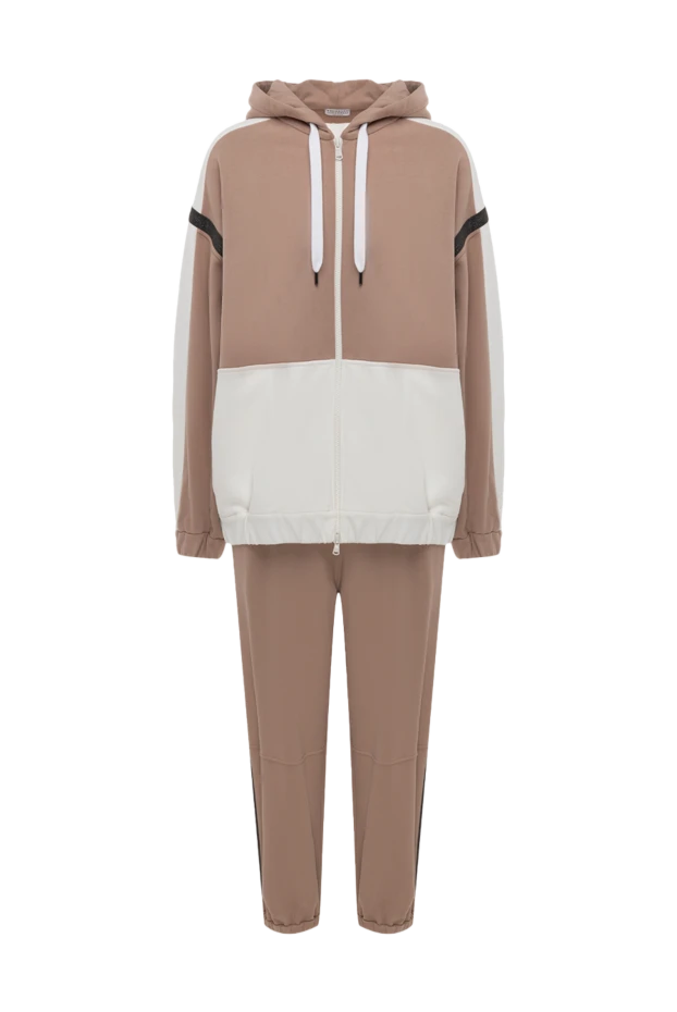 Капюшон және екпін панельдері бар екі түсті костюм
- фото 1