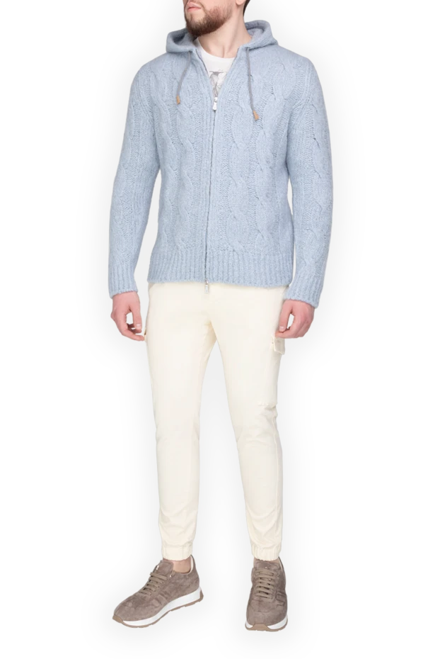 Eleventy man jumper with long sleeves men's blue купить с ценами и фото 175491 - photo 2