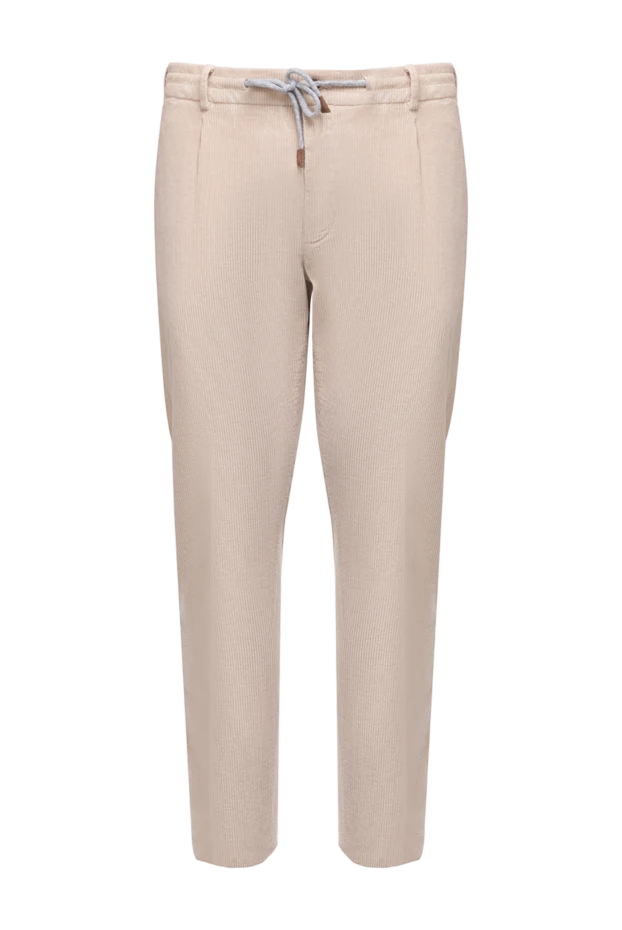 Eleventy man  men's beige trousers купить с ценами и фото 175494 - photo 1