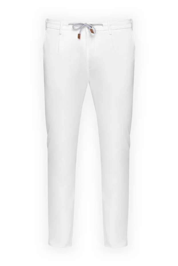 Eleventy man  men's white trousers купить с ценами и фото 175495 - photo 1