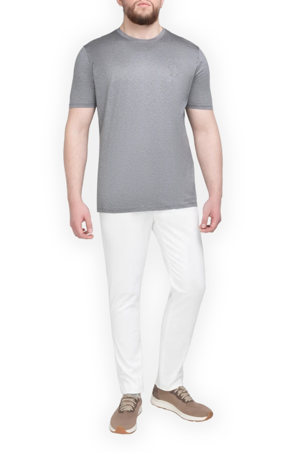 Eleventy man  men's white trousers купить с ценами и фото 175495 - photo 2