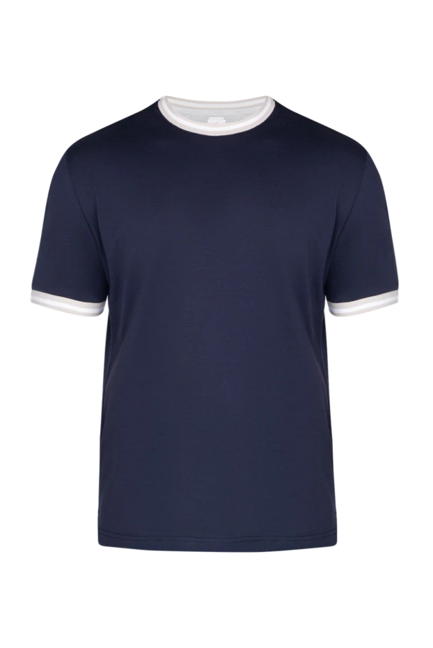 Eleventy man  blue cotton t-shirt for men купить с ценами и фото 175502 - photo 1