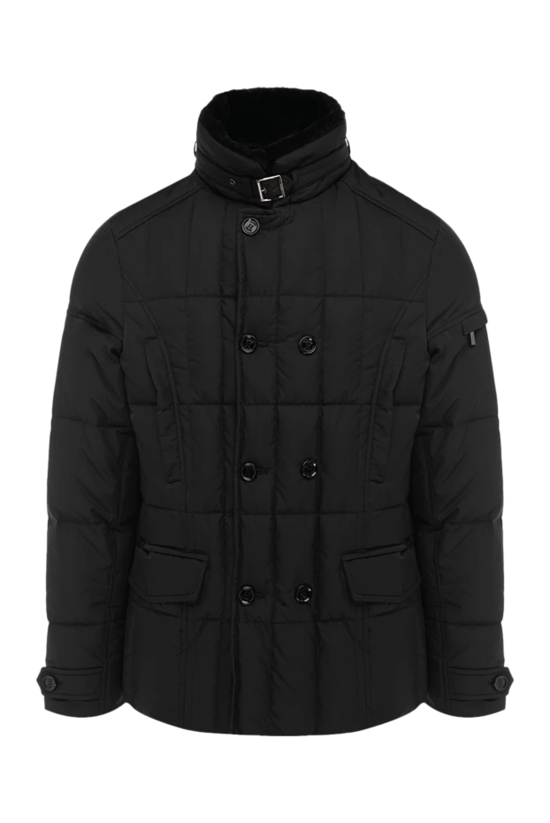 Moorer man black polyester down jacket for men купить с ценами и фото 175524 - photo 1