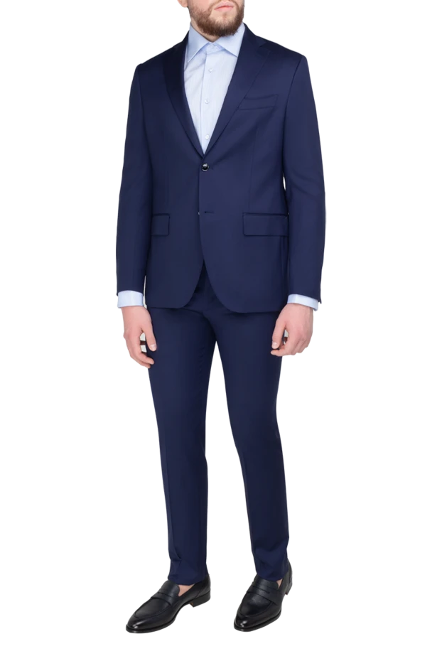 Sartoria Latorre man men's blue wool suit купить с ценами и фото 175547 - photo 2