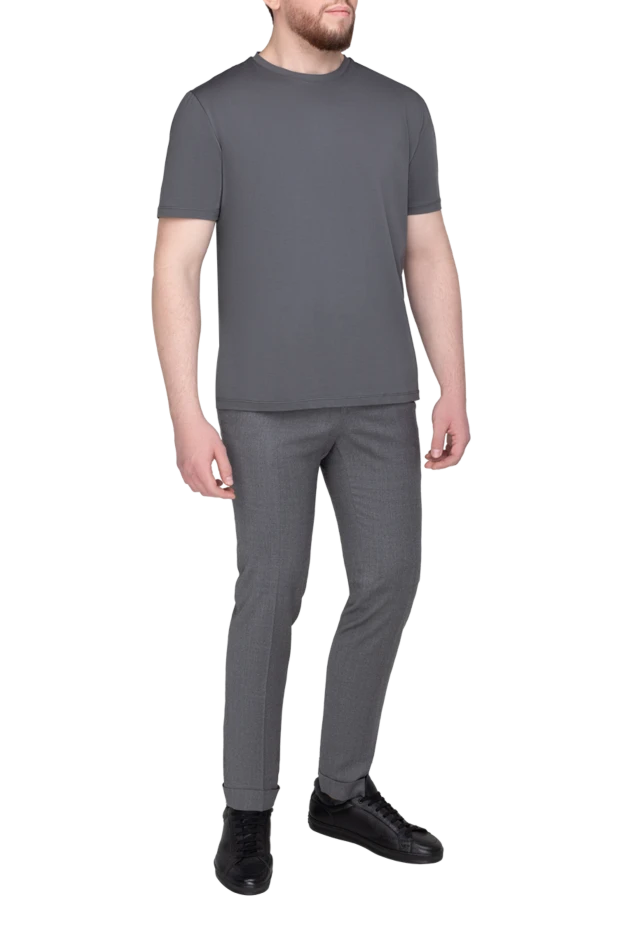 Cesare di Napoli man  gray t-shirt for men купить с ценами и фото 175550 - photo 2