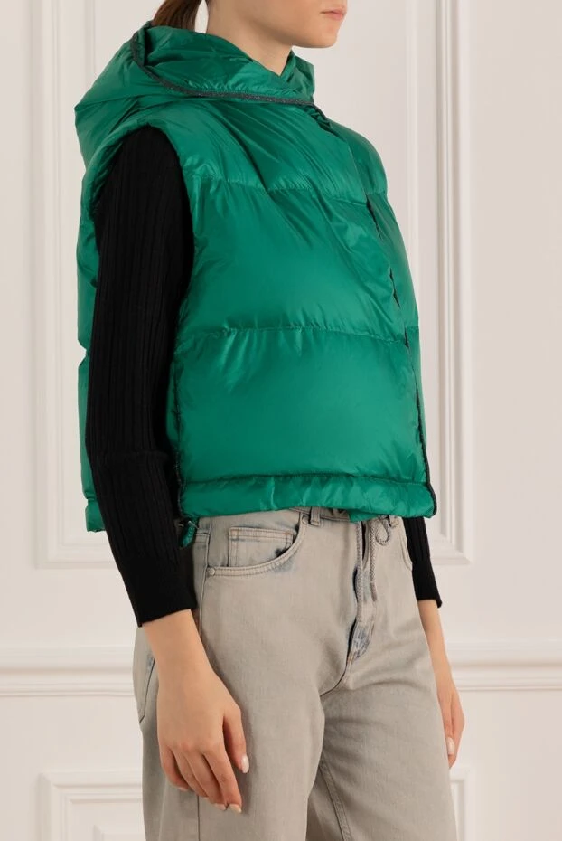 Panicale green polyester vest for women 175565 - photo 3