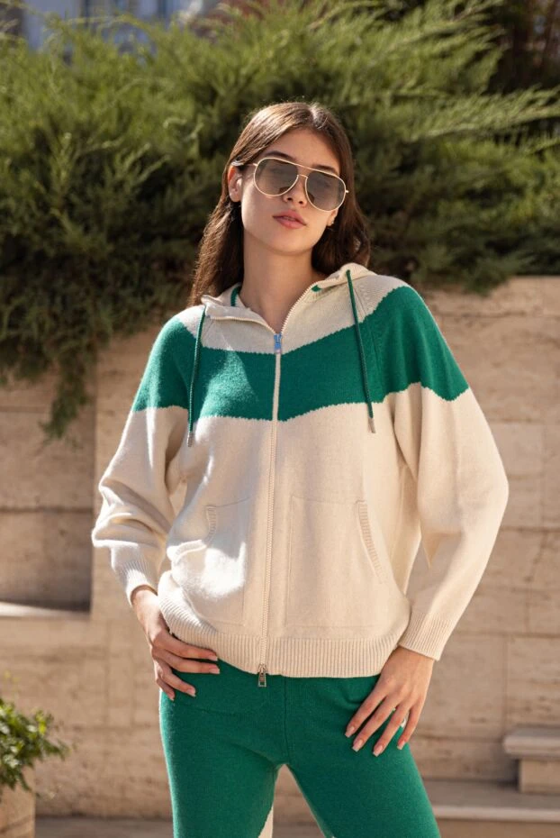 Panicale костюм прогулочный бежевый с контрастными вставками женский 175572 - фото 2