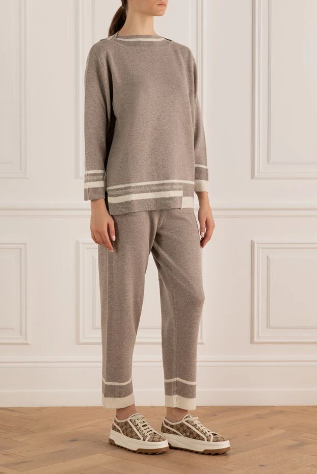 Panicale қою беж серуендік костюм әйелдерге арналған 175573 - фото 3