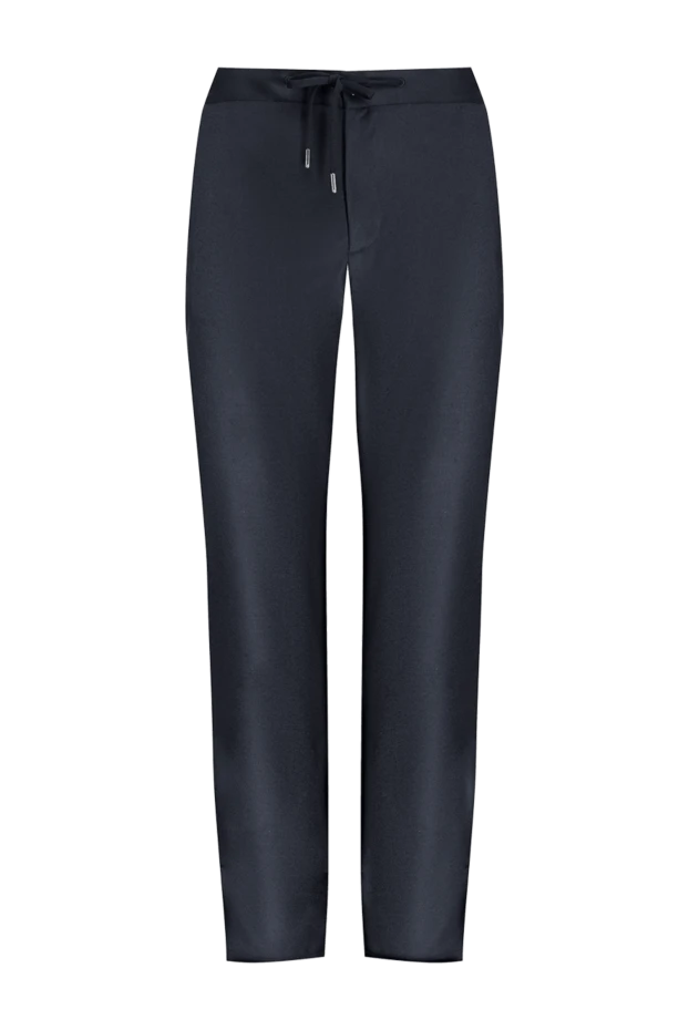 Cesare di Napoli man men's black wool and cashmere trousers купить с ценами и фото 175588 - photo 1