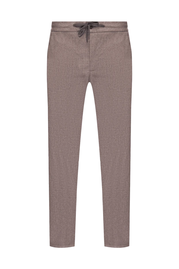 Cesare di Napoli man men's beige trousers купить с ценами и фото 175589 - photo 1