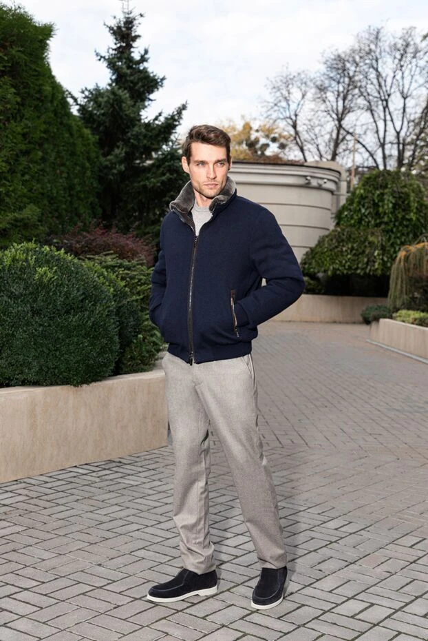 Брюки бежевые из мягкой шерсти с добавлением кашемира на кулиске
- фото 2