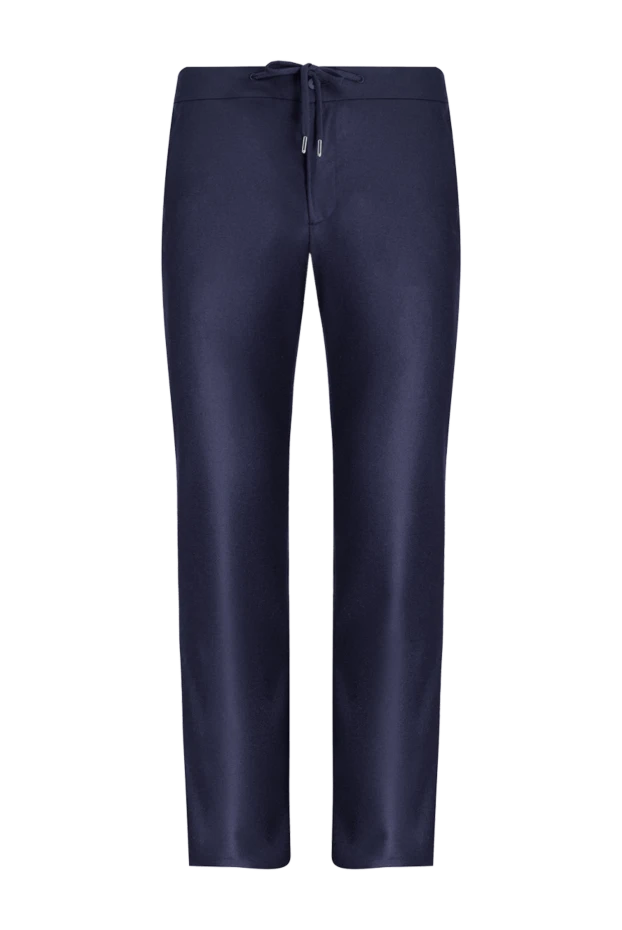 Cesare di Napoli man men's blue wool trousers купить с ценами и фото 175598 - photo 1