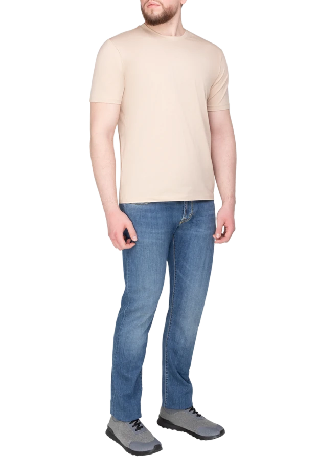 Cesare di Napoli man  brown t-shirt for men купить с ценами и фото 175608 - photo 2