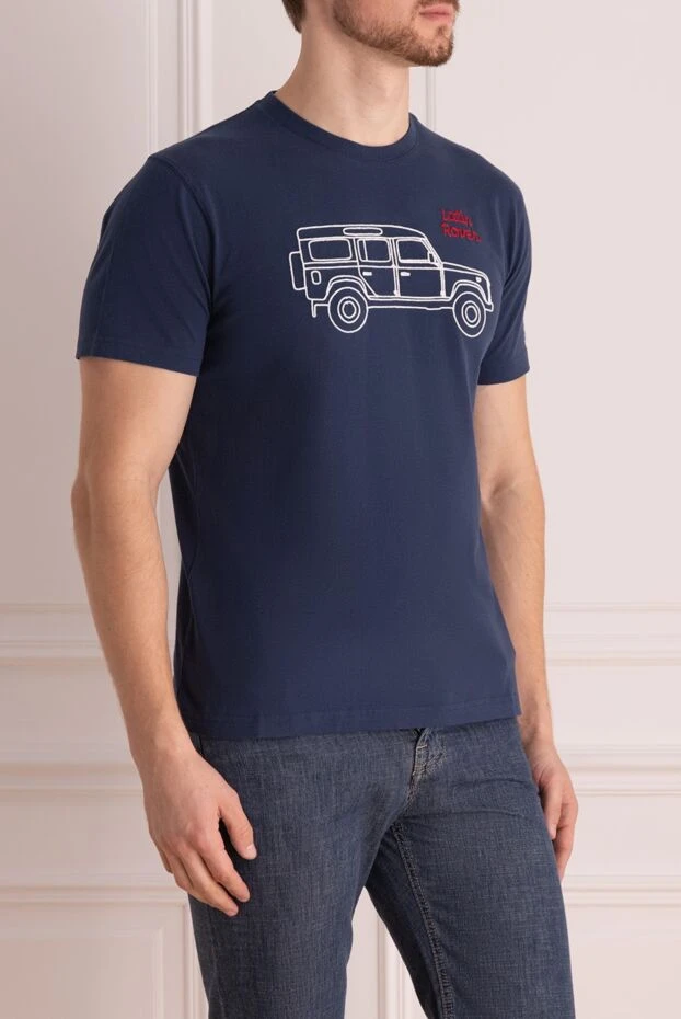 MC2 Saint Barth автокөлік дизайны мен қарама-қарсы әріптері бар мақтадан жасалған футболка
 175610 - фото 3