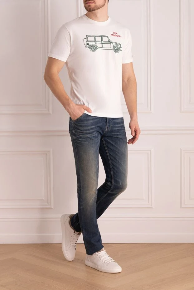 MC2 Saint Barth man white cotton t-shirt for men купить с ценами и фото 175615 - photo 2