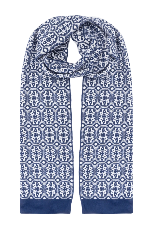Stefano Ricci ерлерге арналған көк кашемир шарфы 175638 - фото 1