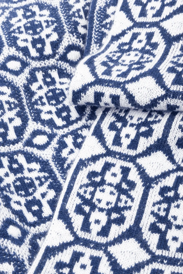 Stefano Ricci ерлерге арналған көк кашемир шарфы 175638 - фото 3