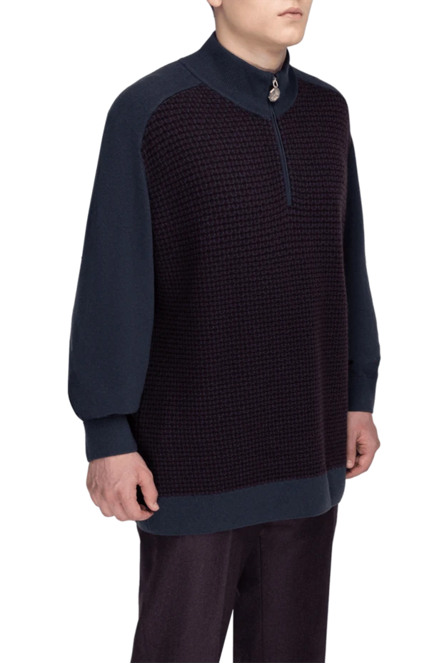 Stefano Ricci джемпер из кашемира и шелка мужской серый 175641 - photo 2