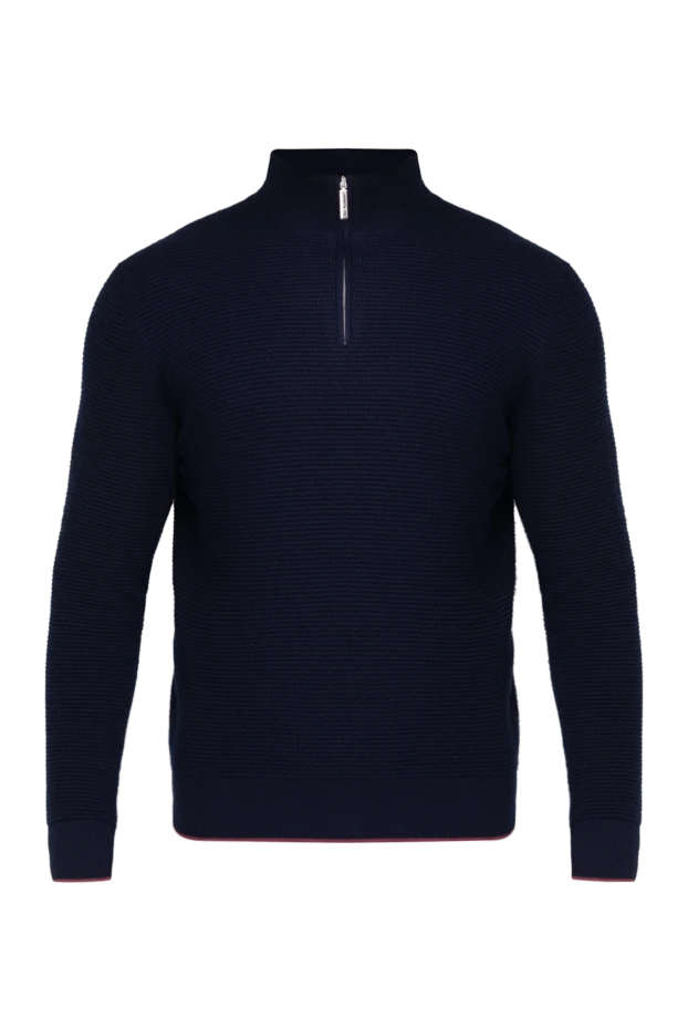 Stefano Ricci джемпер из кашемира и шелка мужской синий 175643 - фото 1